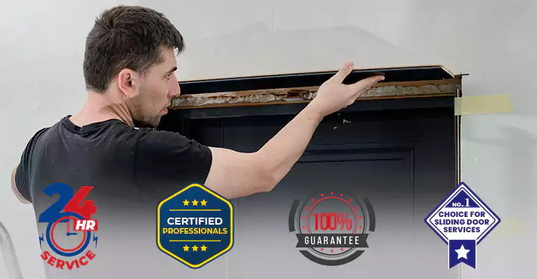 Wood Door Crack and Hole Repair in Pompano Beach